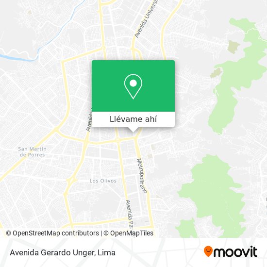 Mapa de Avenida Gerardo Unger