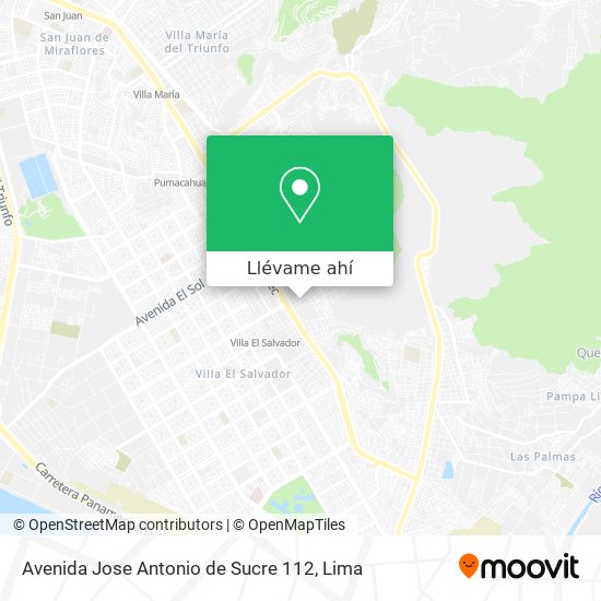 Mapa de Avenida Jose Antonio de Sucre 112