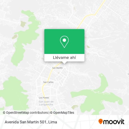 Mapa de Avenida San Martín 501