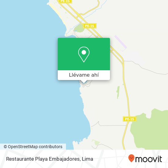 Mapa de Restaurante Playa Embajadores