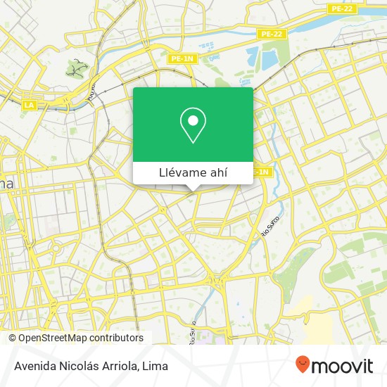 Mapa de Avenida Nicolás Arriola