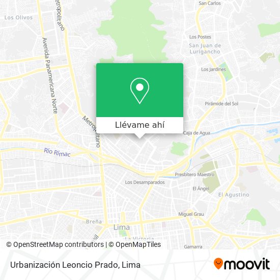 Mapa de Urbanización Leoncio Prado