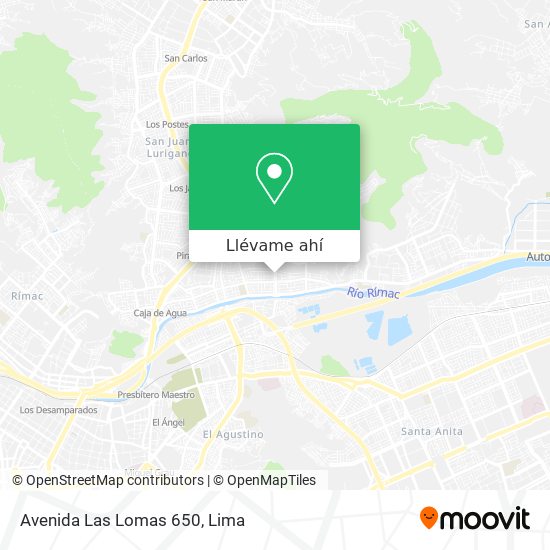 Mapa de Avenida Las Lomas 650