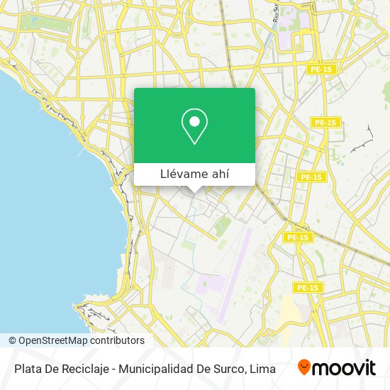Mapa de Plata De Reciclaje - Municipalidad De Surco