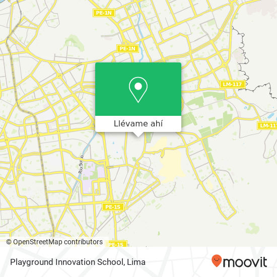 Mapa de Playground Innovation School