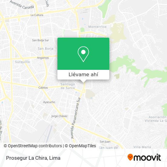 Mapa de Prosegur La Chira