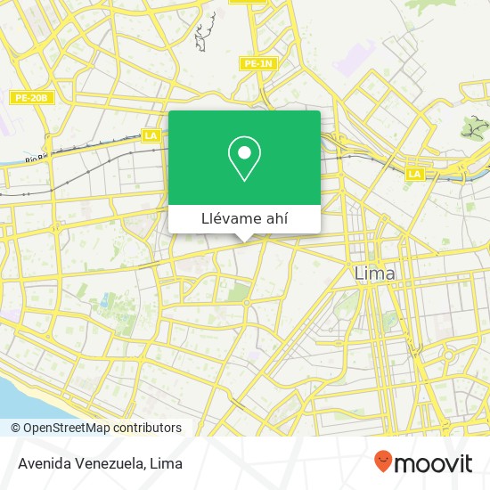 Mapa de Avenida Venezuela