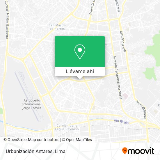 Mapa de Urbanización Antares