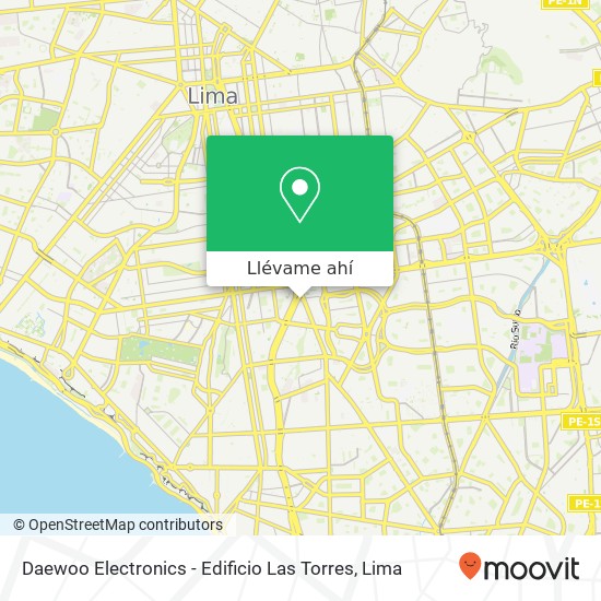 Mapa de Daewoo Electronics - Edificio Las Torres