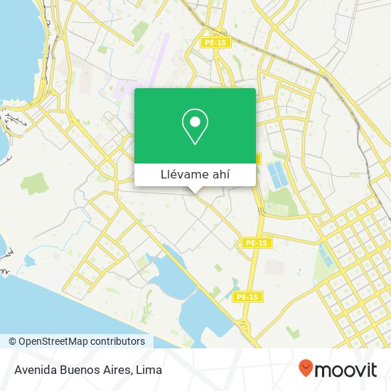 Mapa de Avenida Buenos Aires