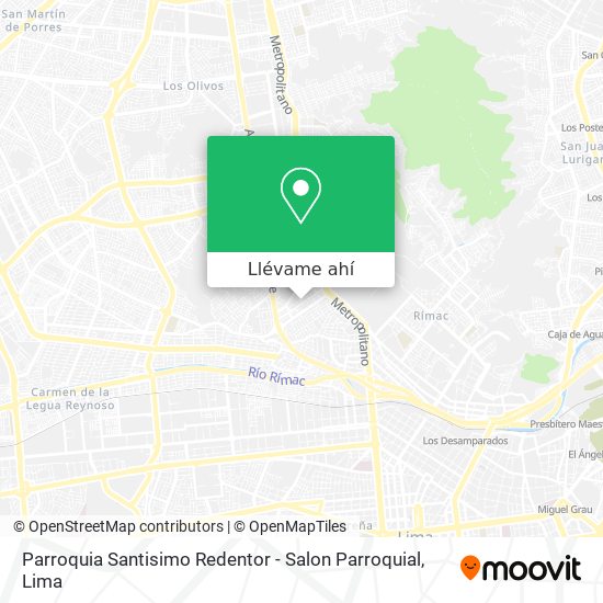 Mapa de Parroquia Santisimo Redentor - Salon Parroquial