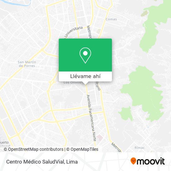 Mapa de Centro Médico SaludVial