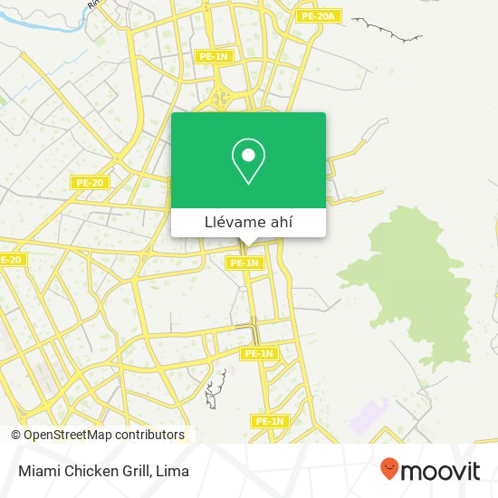 Mapa de Miami Chicken Grill