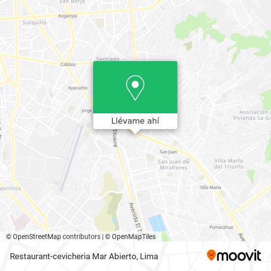 Mapa de Restaurant-cevicheria Mar Abierto