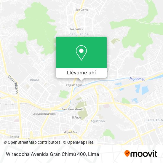 Mapa de Wiracocha Avenida Gran Chimú 400
