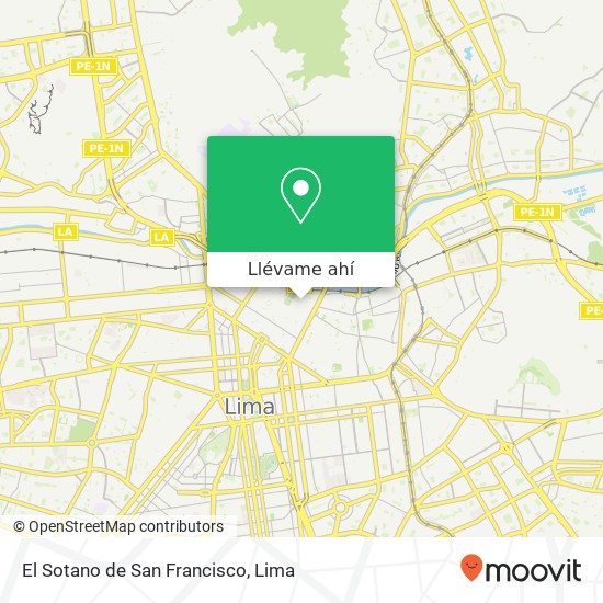 Mapa de El Sotano de San Francisco