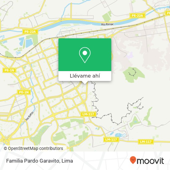 Mapa de Familia Pardo Garavito