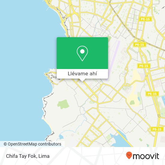 Mapa de Chifa Tay Fok