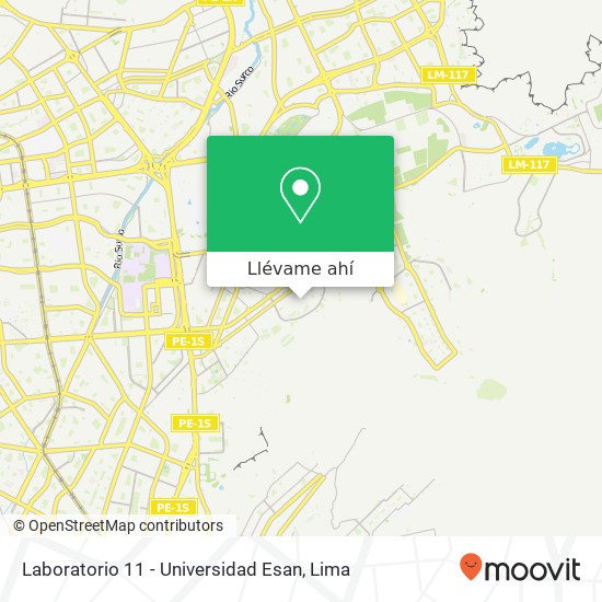 Mapa de Laboratorio 11 - Universidad Esan