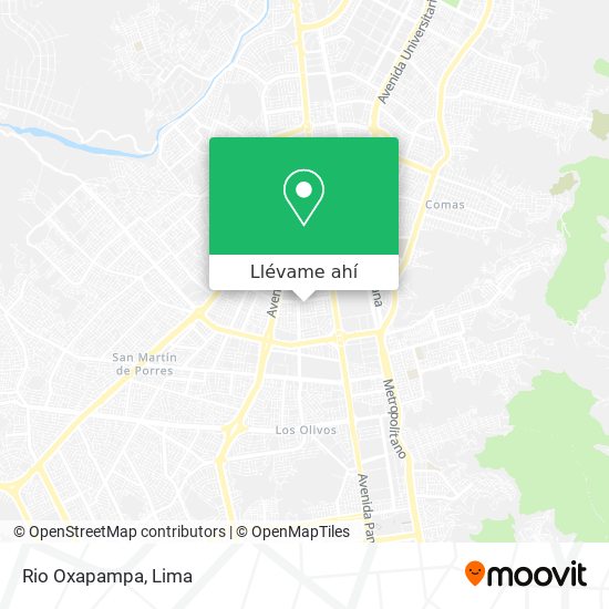 Mapa de Rio Oxapampa