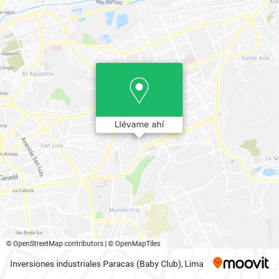 Mapa de Inversiones industriales Paracas (Baby Club)