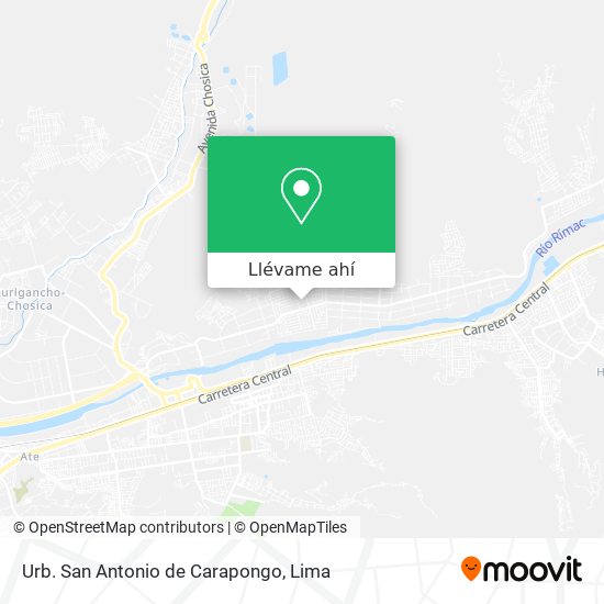 Mapa de Urb. San Antonio de Carapongo