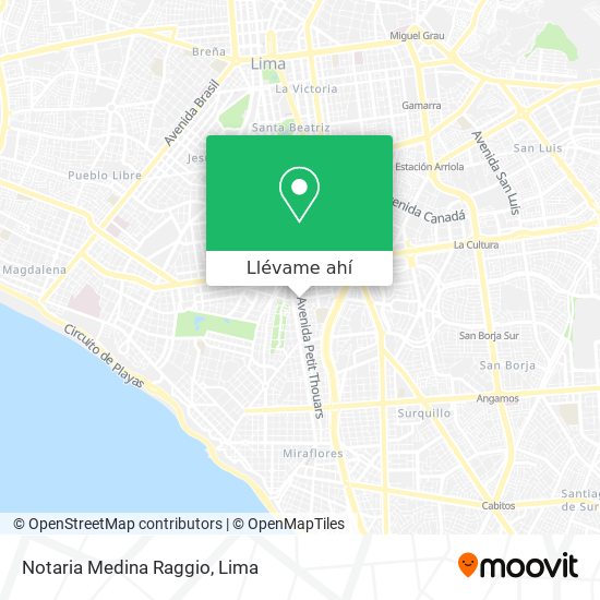 Mapa de Notaria Medina Raggio