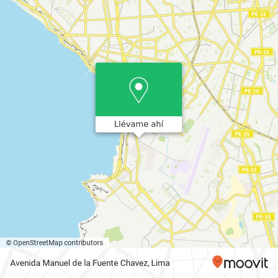 Mapa de Avenida Manuel de la Fuente Chavez