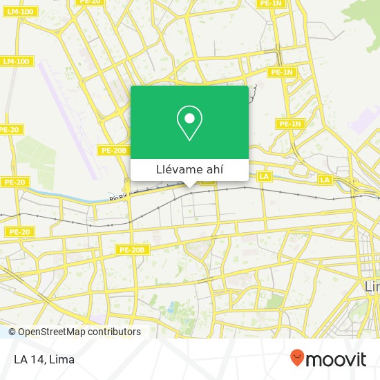 Mapa de LA 14