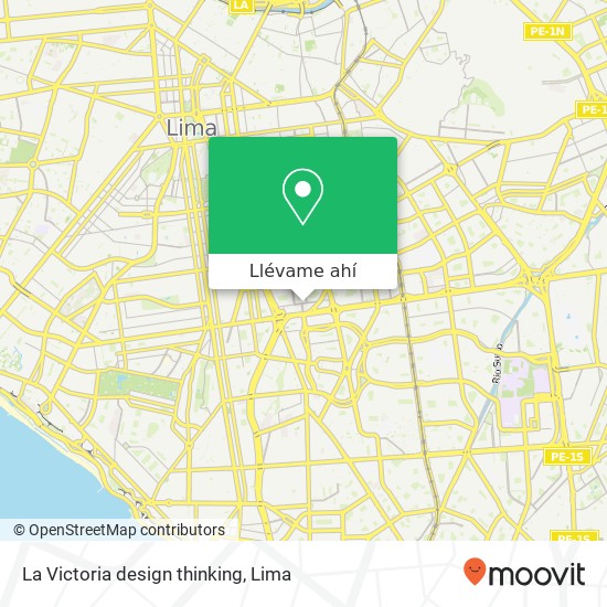 Mapa de La Victoria design thinking