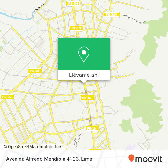 Mapa de Avenida Alfredo Mendiola 4123