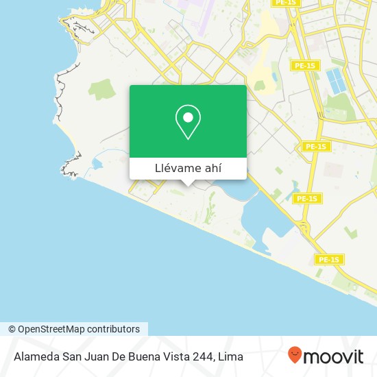 Mapa de Alameda San Juan De Buena Vista 244