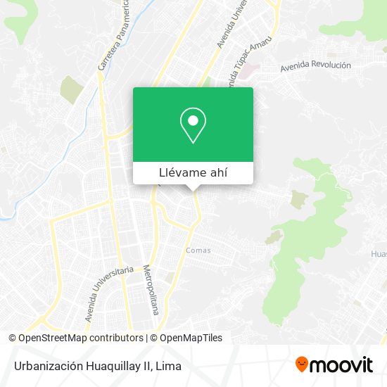 Mapa de Urbanización Huaquillay II