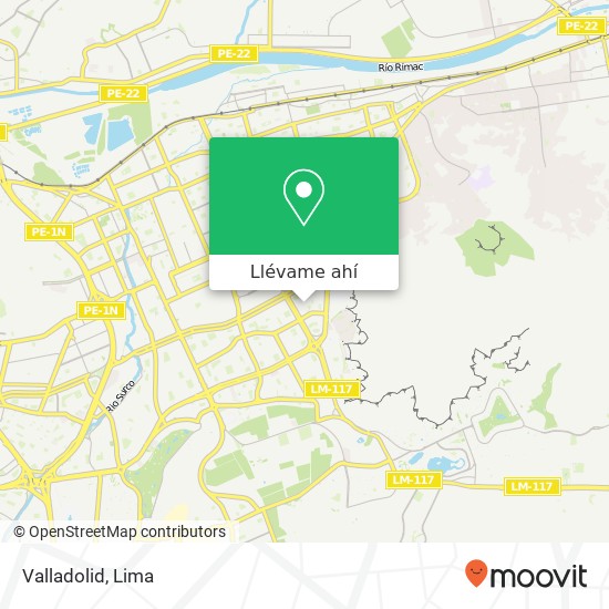 Mapa de Valladolid
