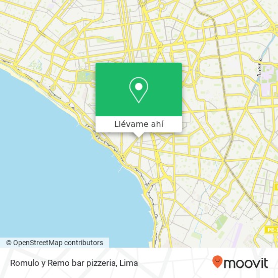 Mapa de Romulo y Remo bar pizzeria