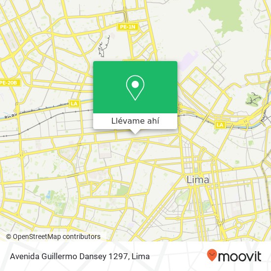 Mapa de Avenida Guillermo Dansey 1297