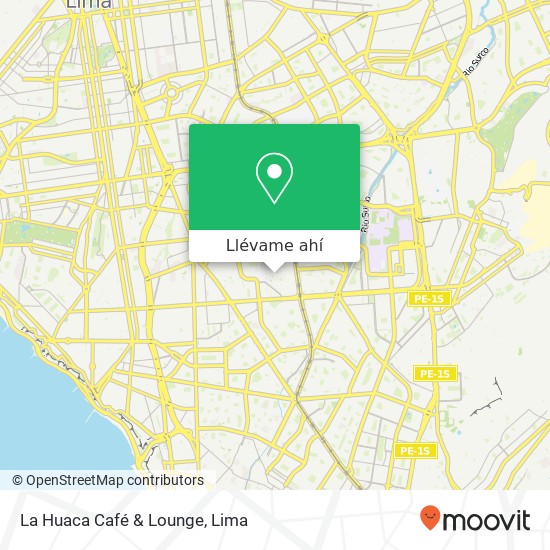 Mapa de La Huaca Café & Lounge