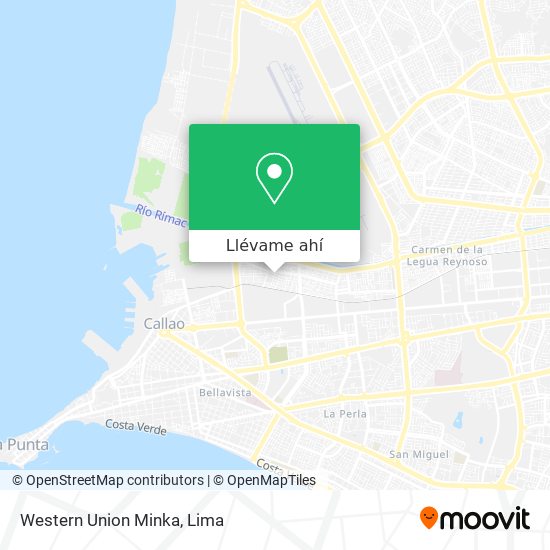 Mapa de Western Union Minka