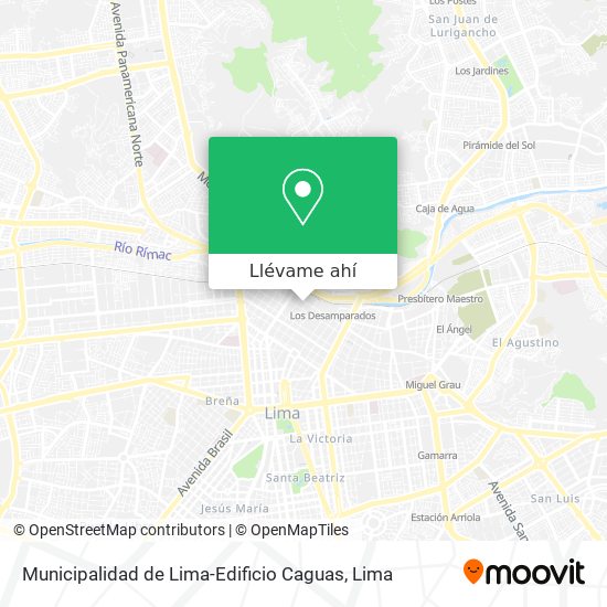 Mapa de Municipalidad de Lima-Edificio Caguas