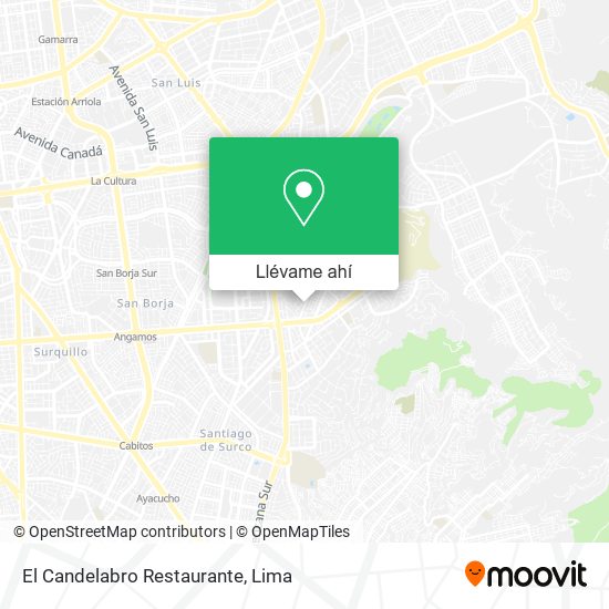 Mapa de El Candelabro Restaurante