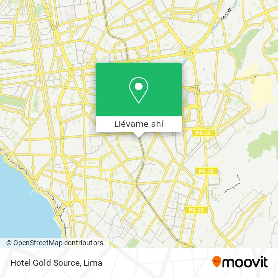 Mapa de Hotel Gold Source