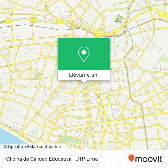 Mapa de Oficina de Calidad Educativa - UTP
