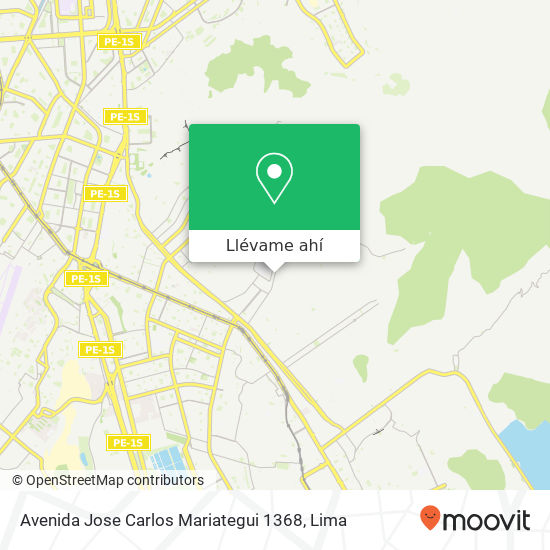 Mapa de Avenida Jose Carlos Mariategui 1368