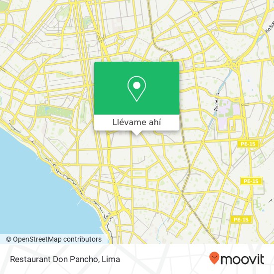 Mapa de Restaurant Don Pancho