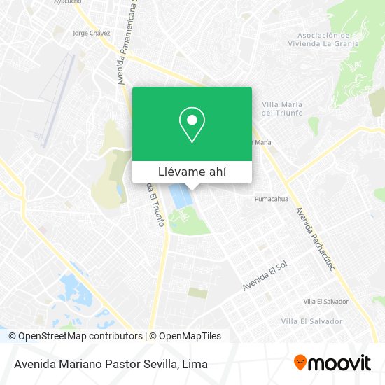 Mapa de Avenida Mariano Pastor Sevilla