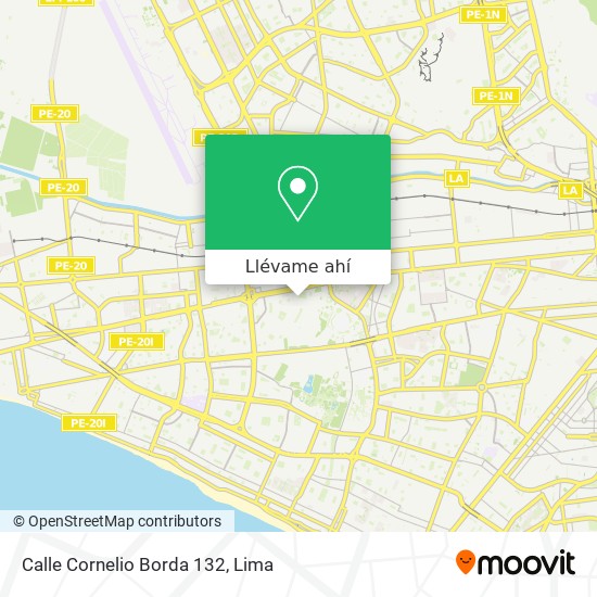 Mapa de Calle Cornelio Borda 132