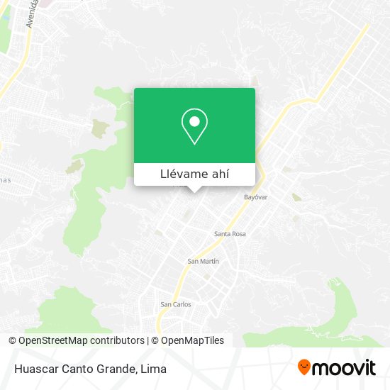 Mapa de Huascar Canto Grande