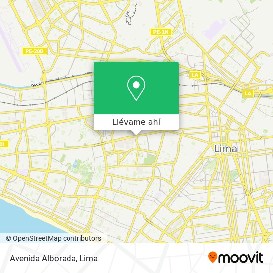 Mapa de Avenida Alborada