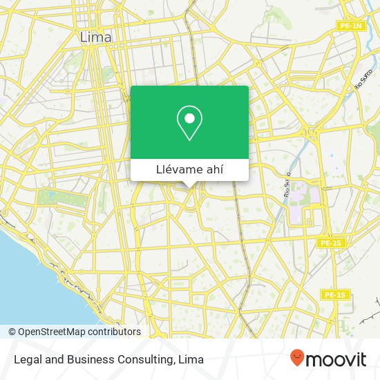 Mapa de Legal and Business Consulting