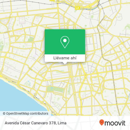 Mapa de Avenida César Canevaro 378